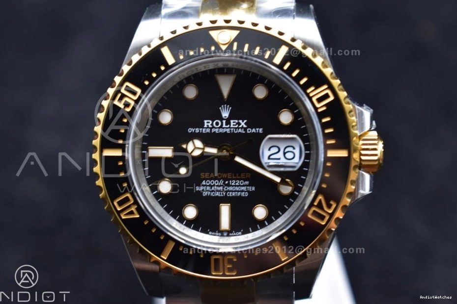 YG SS Sea-Dweller 126603 VSF Edition Dial SS Tone YG 1073 SmartChoice on Best Bracelet Black VS Two 0204